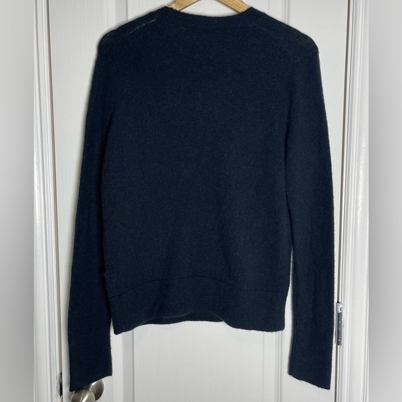 Madewell NWT Black Faux Wrap Pullover Sweater Size Small - Picture 4 of 8